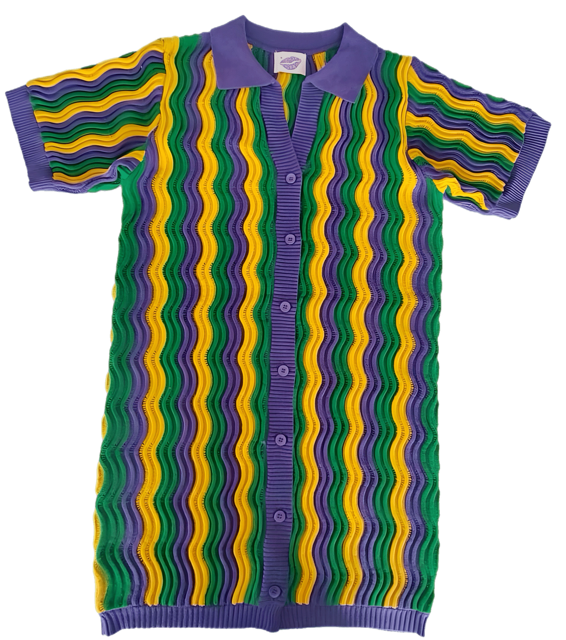 Mardi Gras Groovy Knit Dress - Sparkle City Co