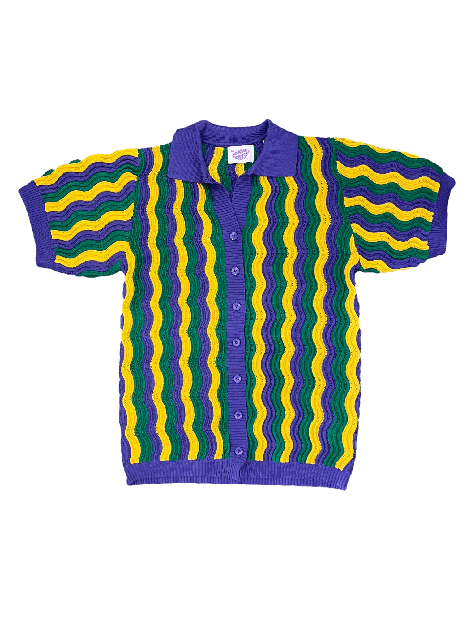Mardi Gras Groovy Knit Shirt - Sparkle City Co