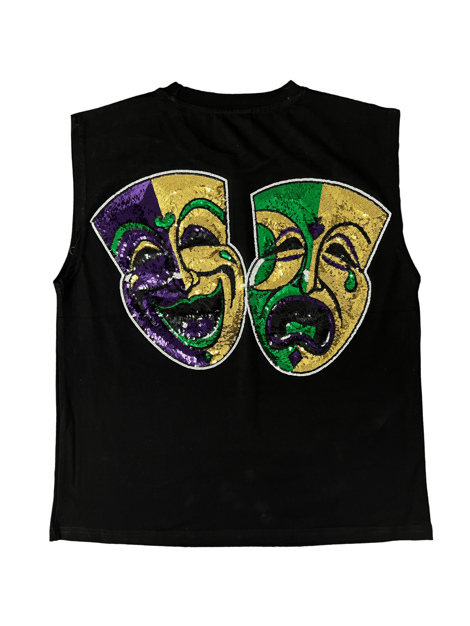 Mardi Gras Party Shoulders Tank - Sparkle City Co