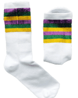 Mardi Gras Rhinestone Crew Socks - Sparkle City Co