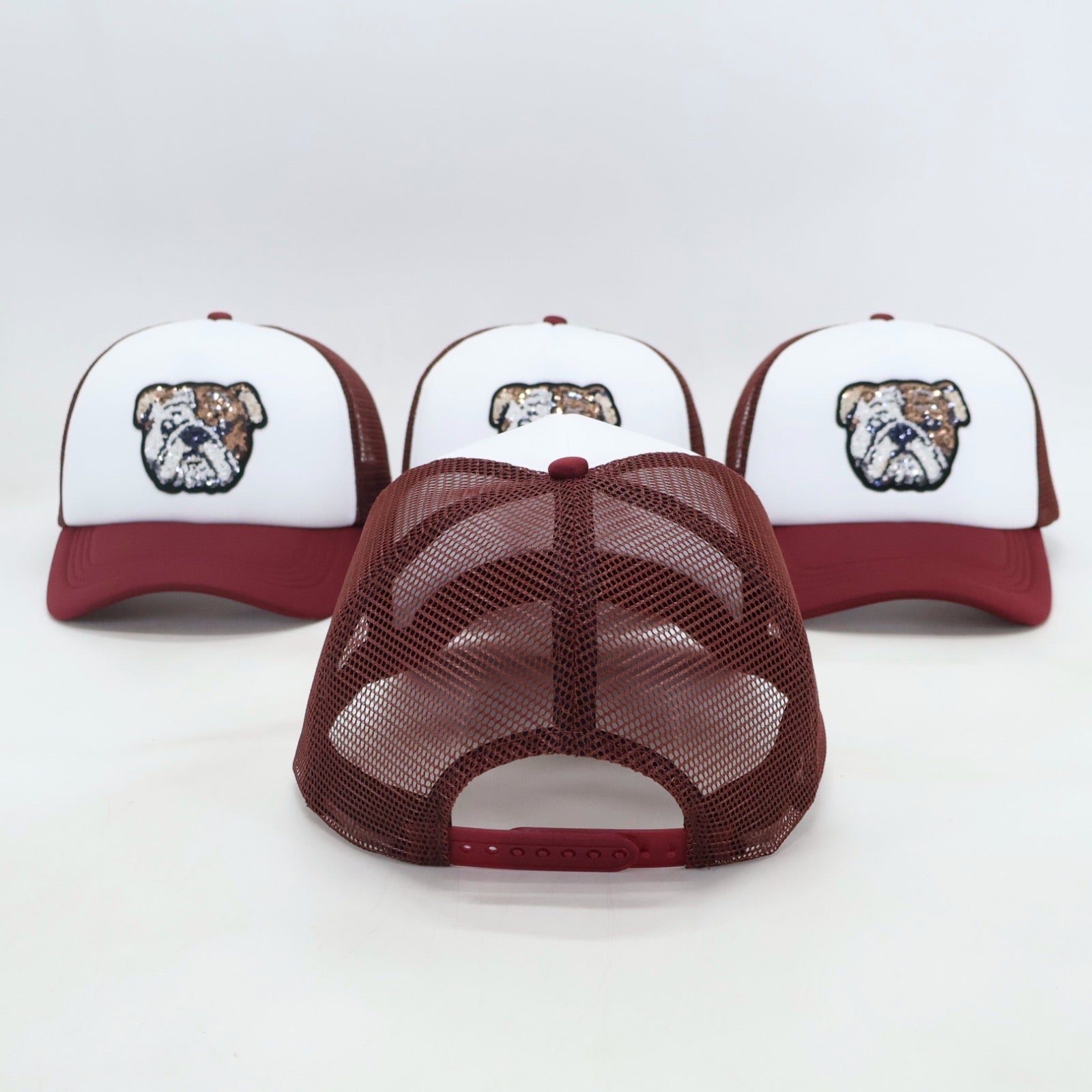 Maroon Bulldog Hat - Sparkle City Co