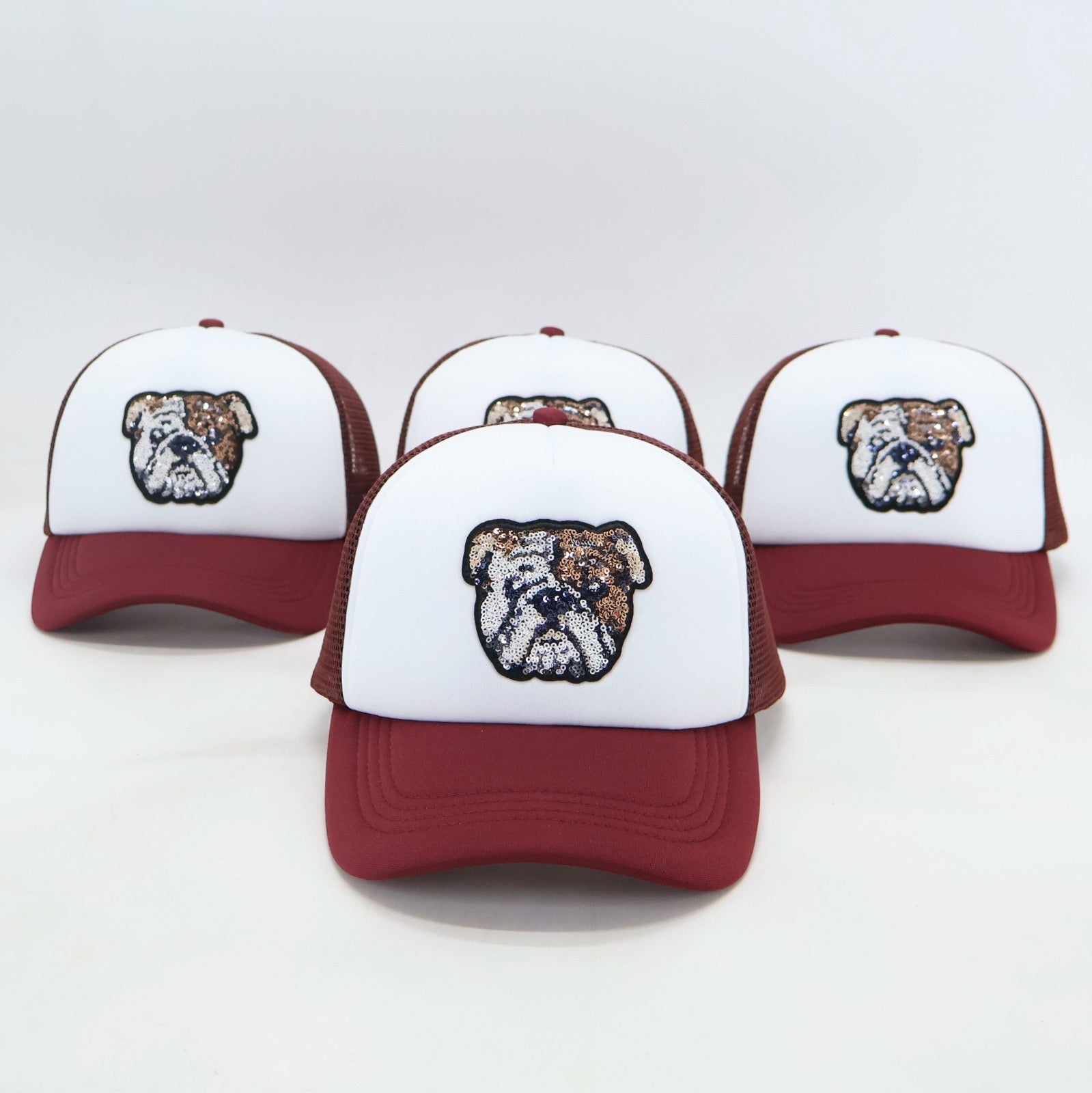Maroon Bulldog Hat - Sparkle City Co