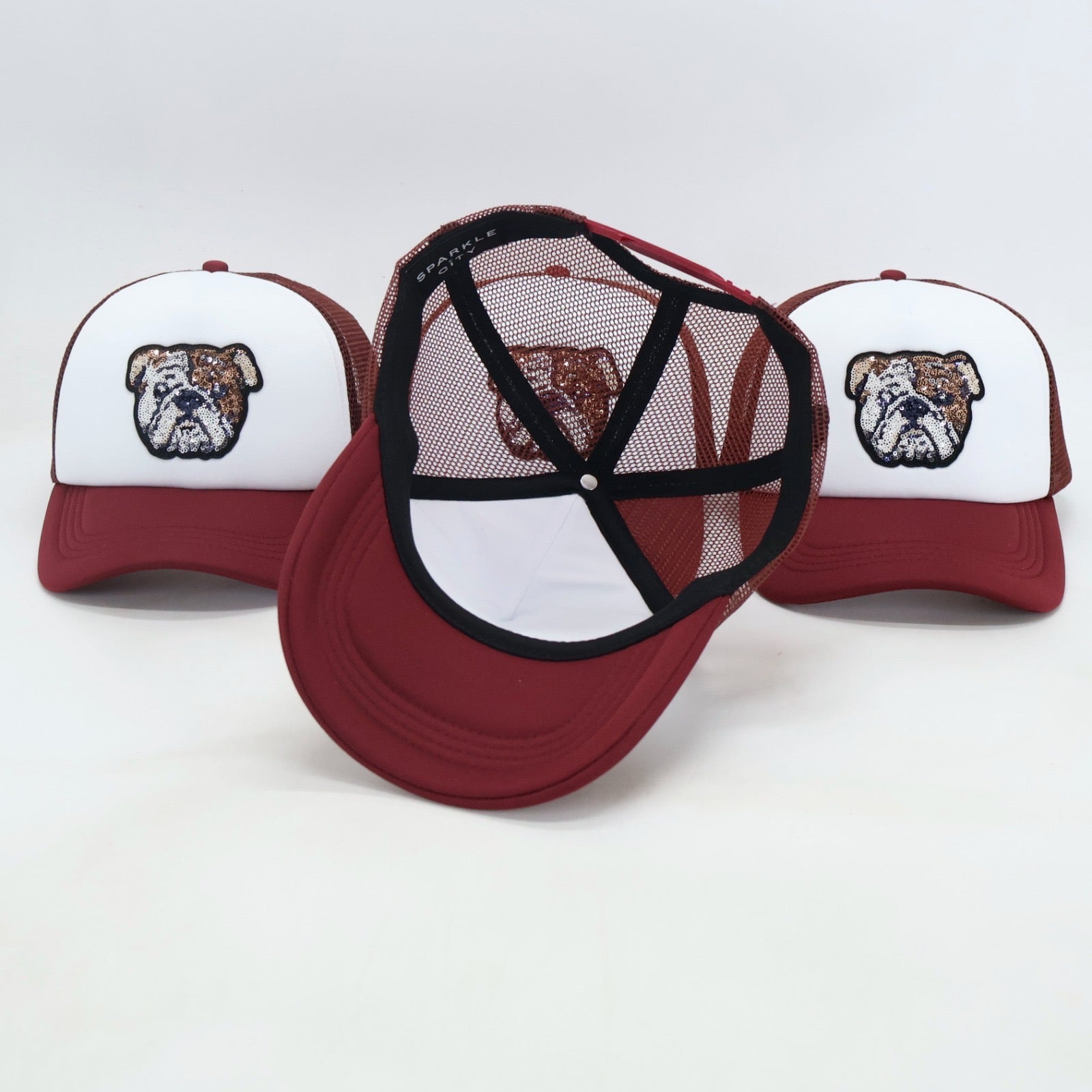 Maroon Bulldog Hat - Sparkle City Co