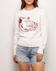 Mega Hog Sweater White - Sparkle City Co