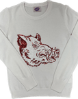 Mega Hog Sweater White - Sparkle City Co