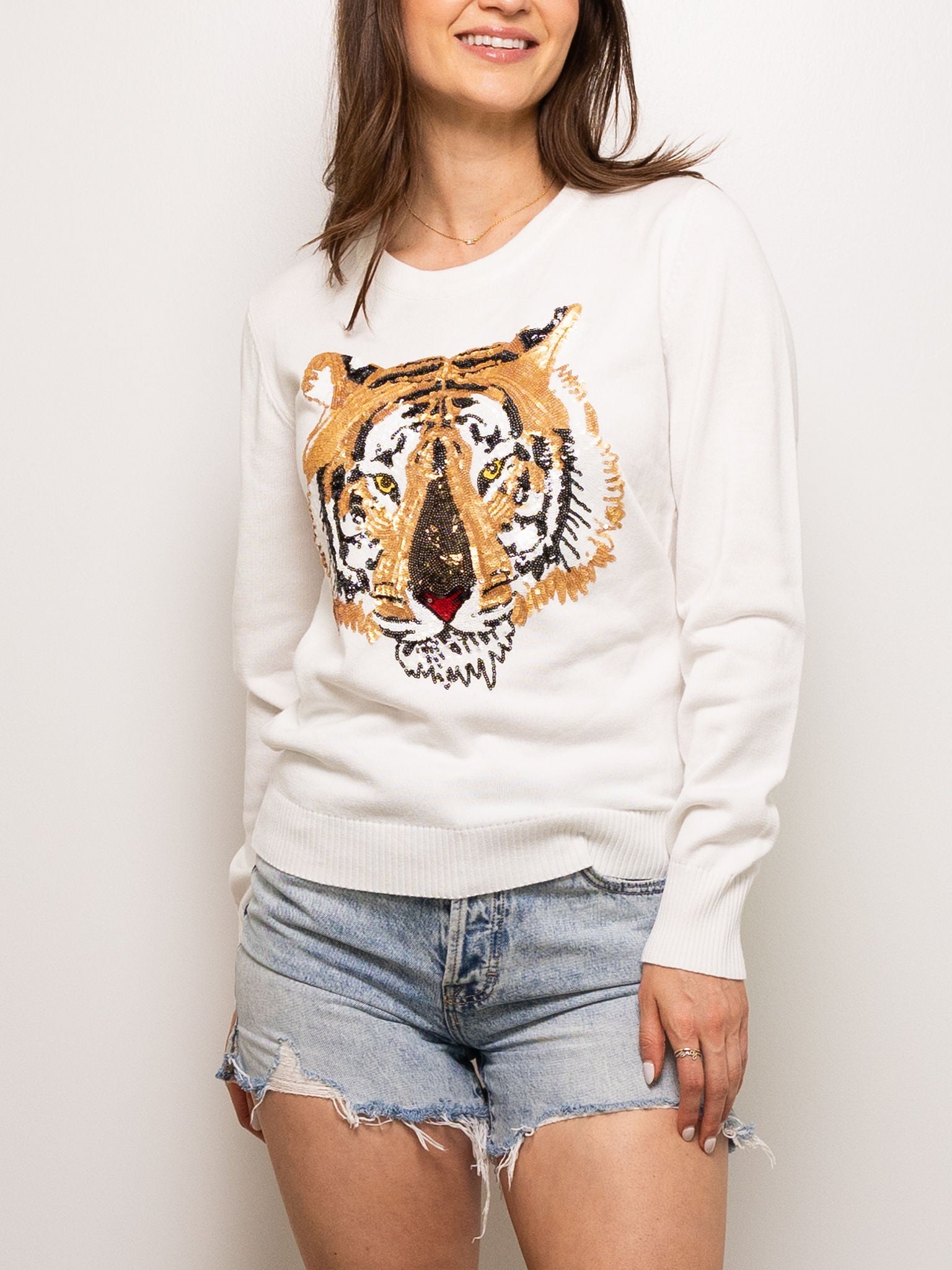 Mega Tiger Sweater - Sparkle City Co