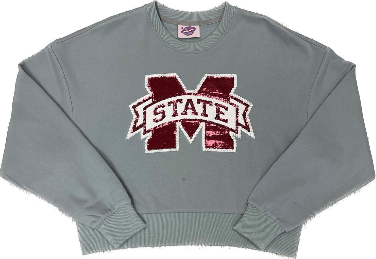 MS STATE CROPPED SWEATSHIRT - Sparkle City Co