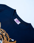 Navy Tiger Head Tee - Sparkle City Co