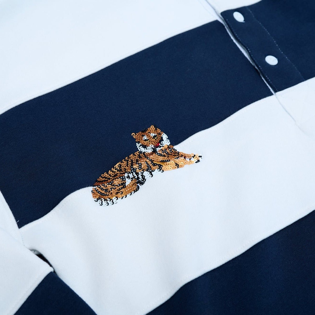 Navy Tiger Rugby Polo - Sparkle City Co
