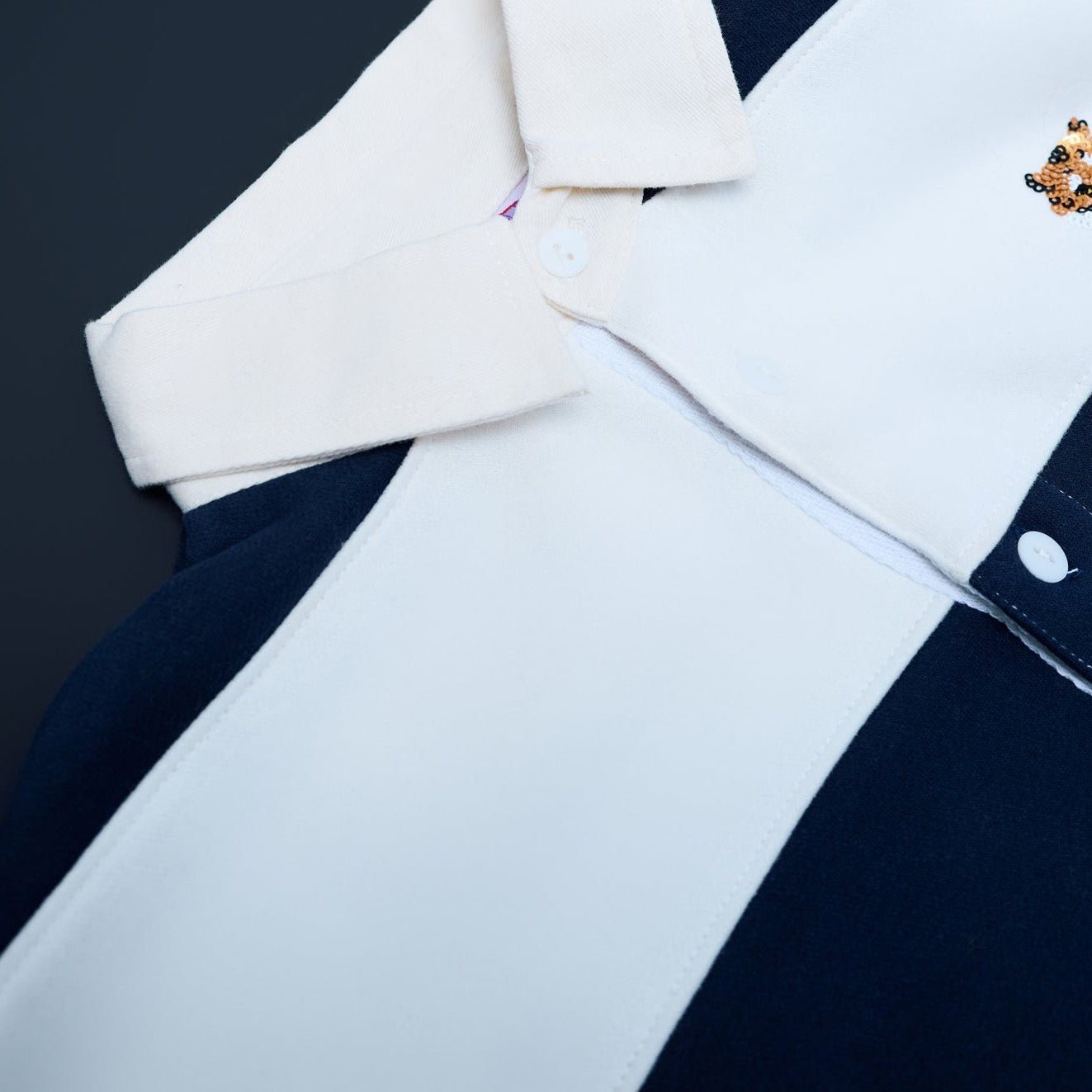 Navy Tiger Rugby Polo - Sparkle City Co