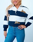 Navy Tiger Rugby Polo - Sparkle City Co