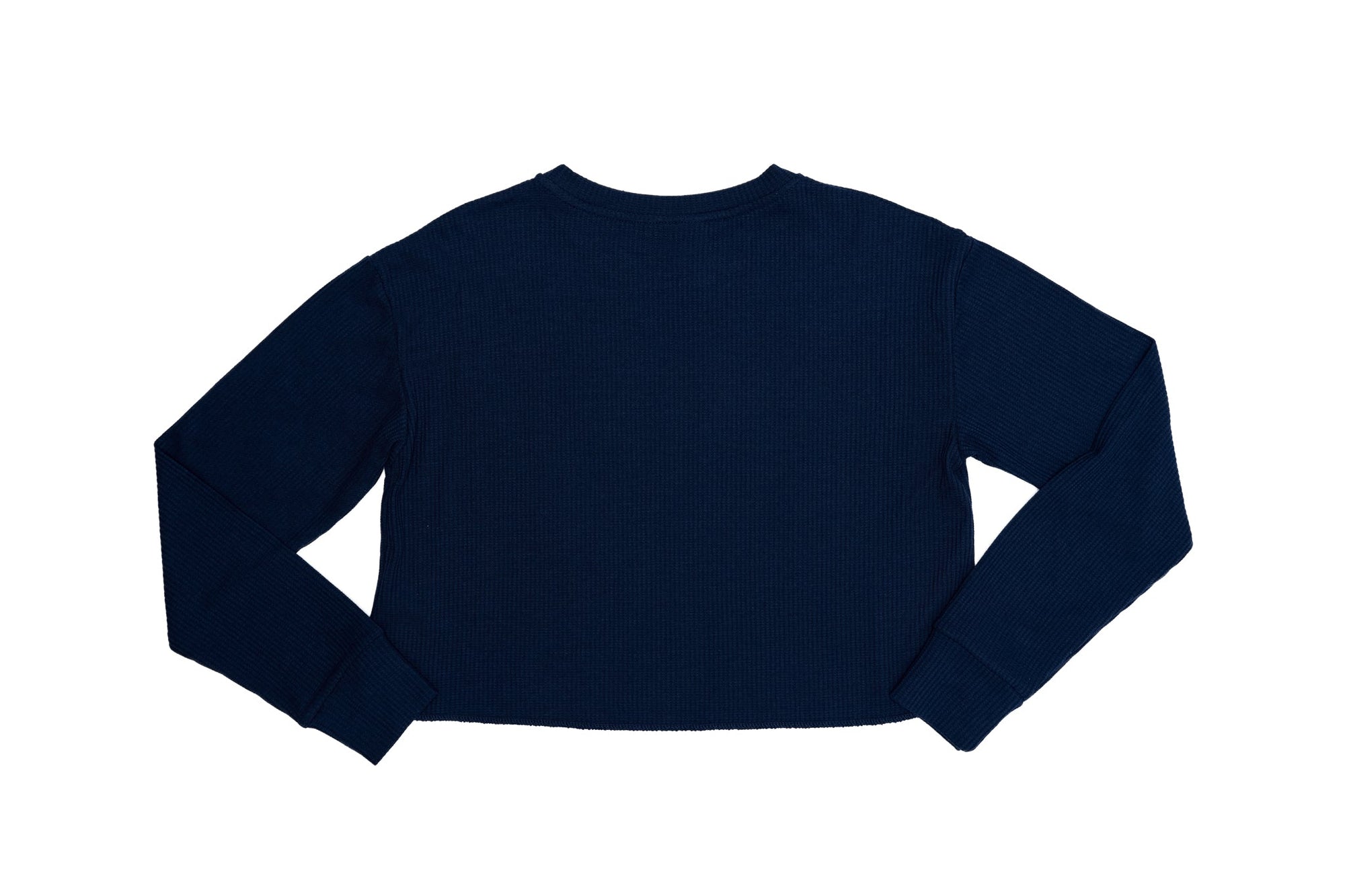Navy Tiger Waffle Crop Top - Sparkle City Co