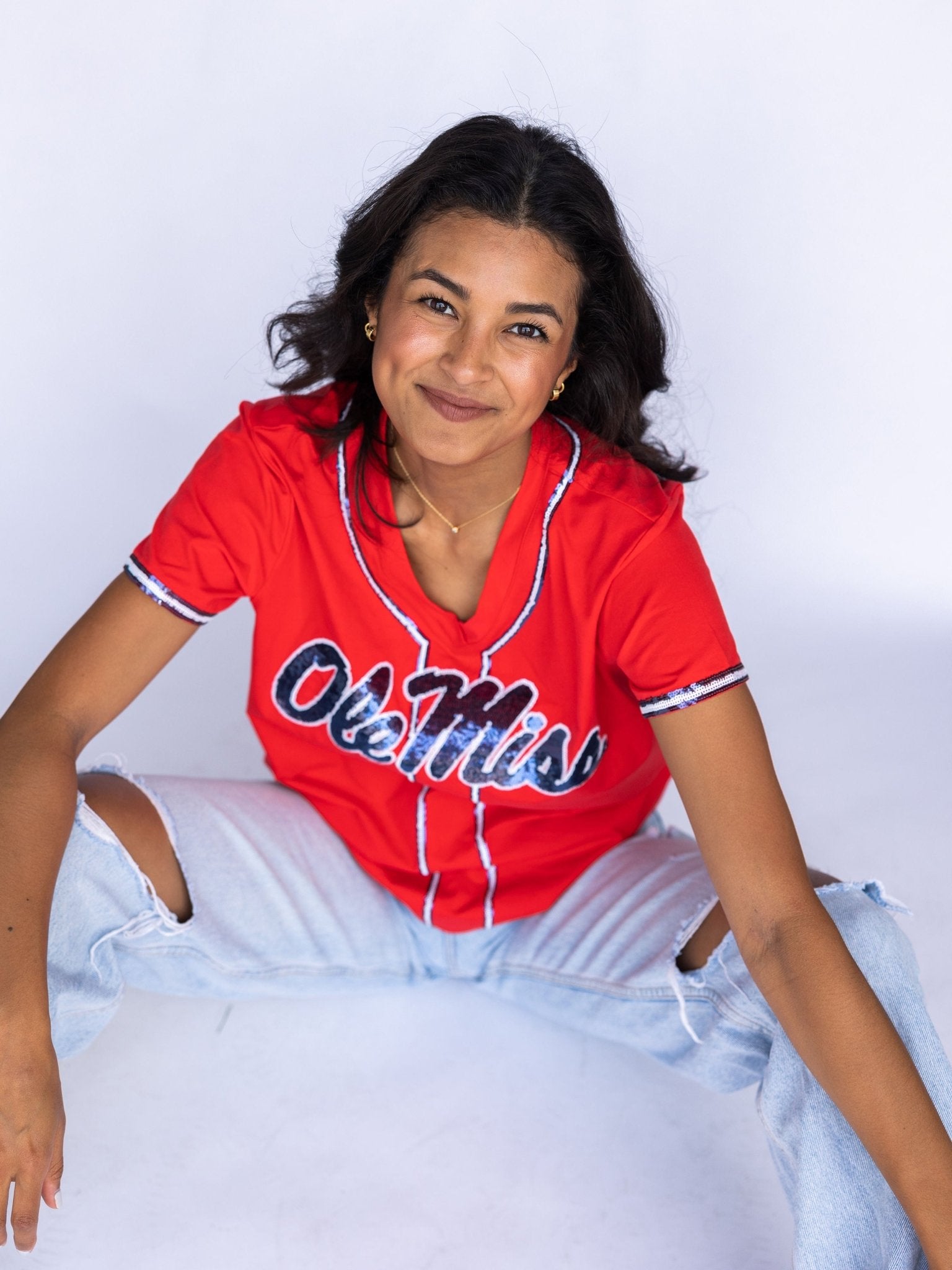 OleMiss Slugger Tee - Sparkle City Co