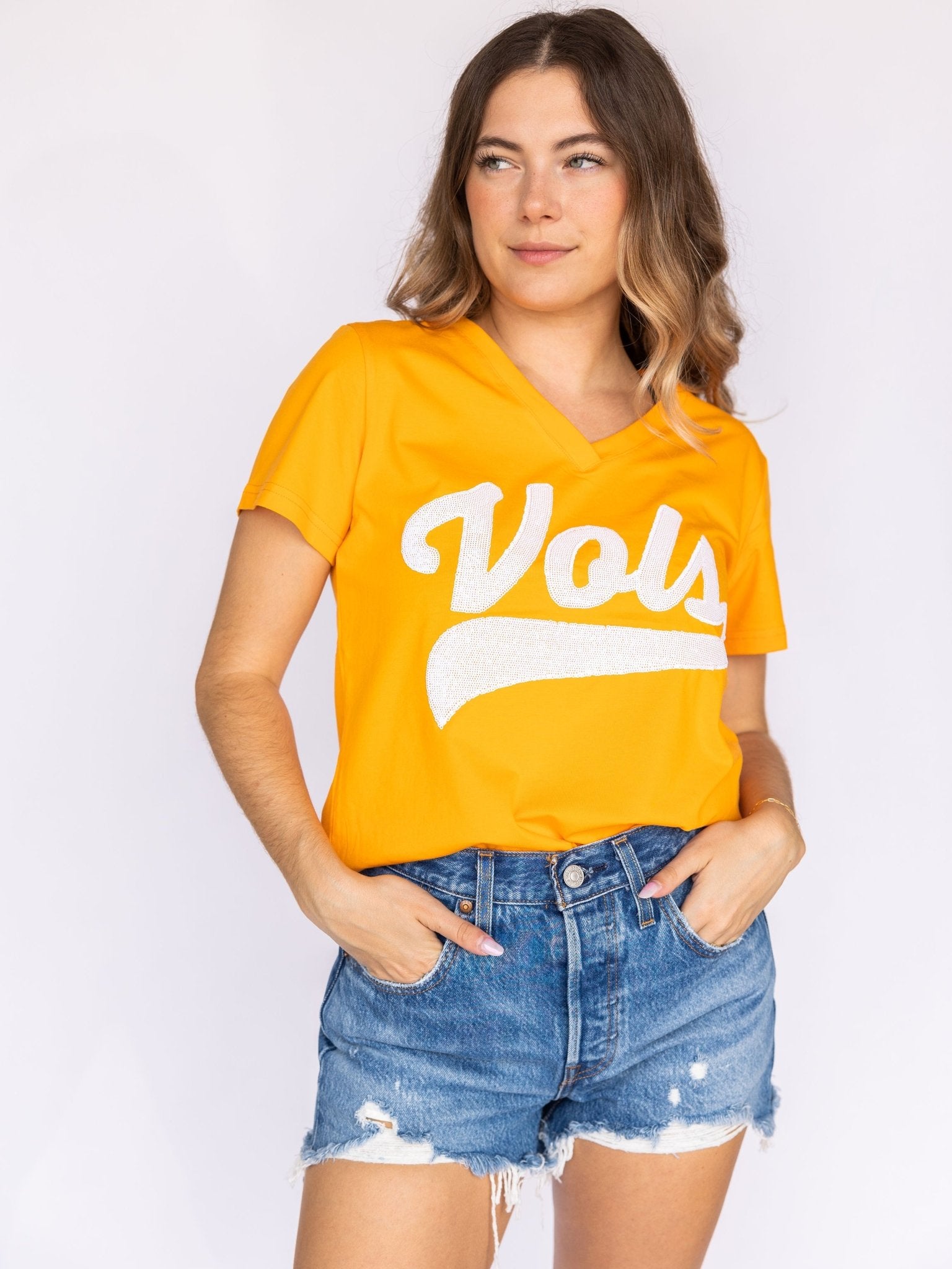 Orange Vols Baseball Tee - Sparkle City Co
