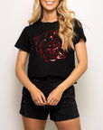OUTLINE BULLDOG HEAD TEE - Sparkle City Co