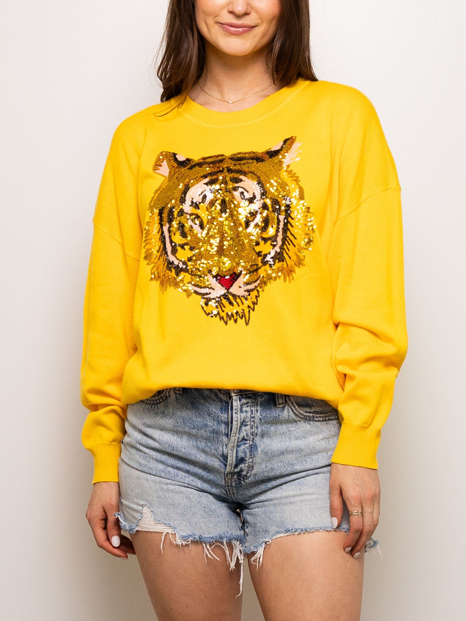 Oversized Tiger Sweater - Sparkle City Co