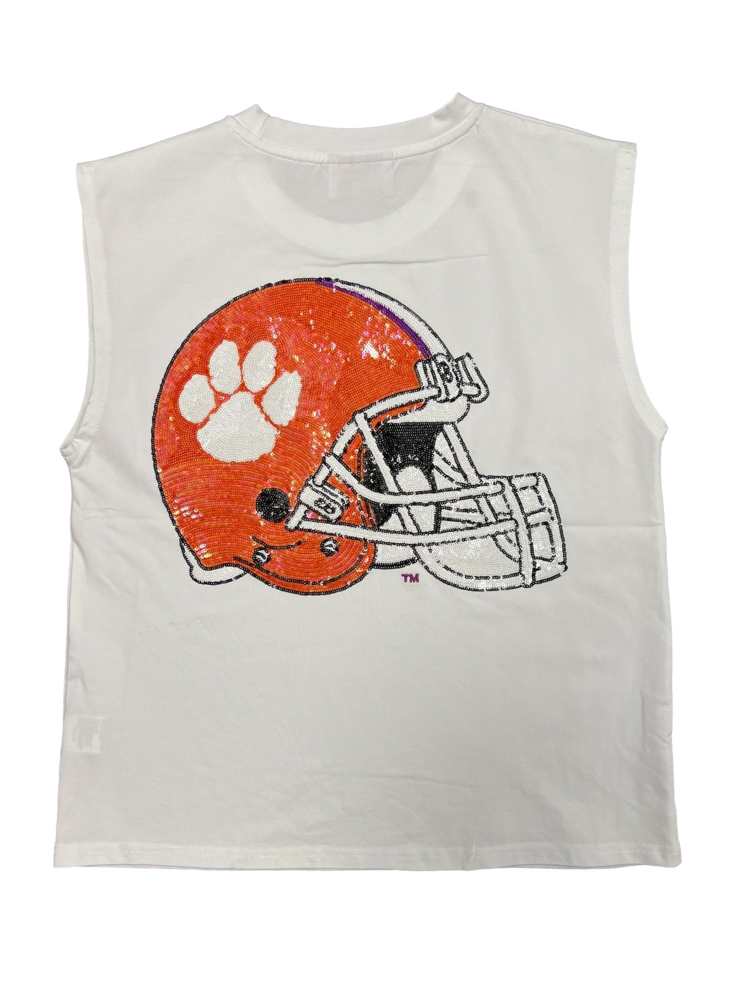 PARTY SHOULDERS TANK - CLEMSON - Sparkle City Co