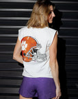 PARTY SHOULDERS TANK- CLEMSON - Sparkle City Co