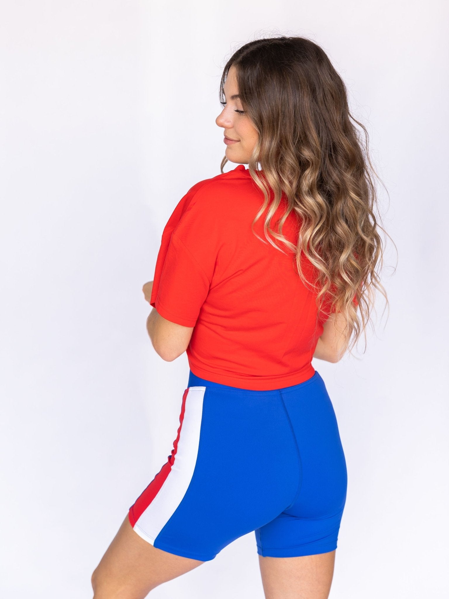 Patriotic Biker Shorts - Sparkle City Co
