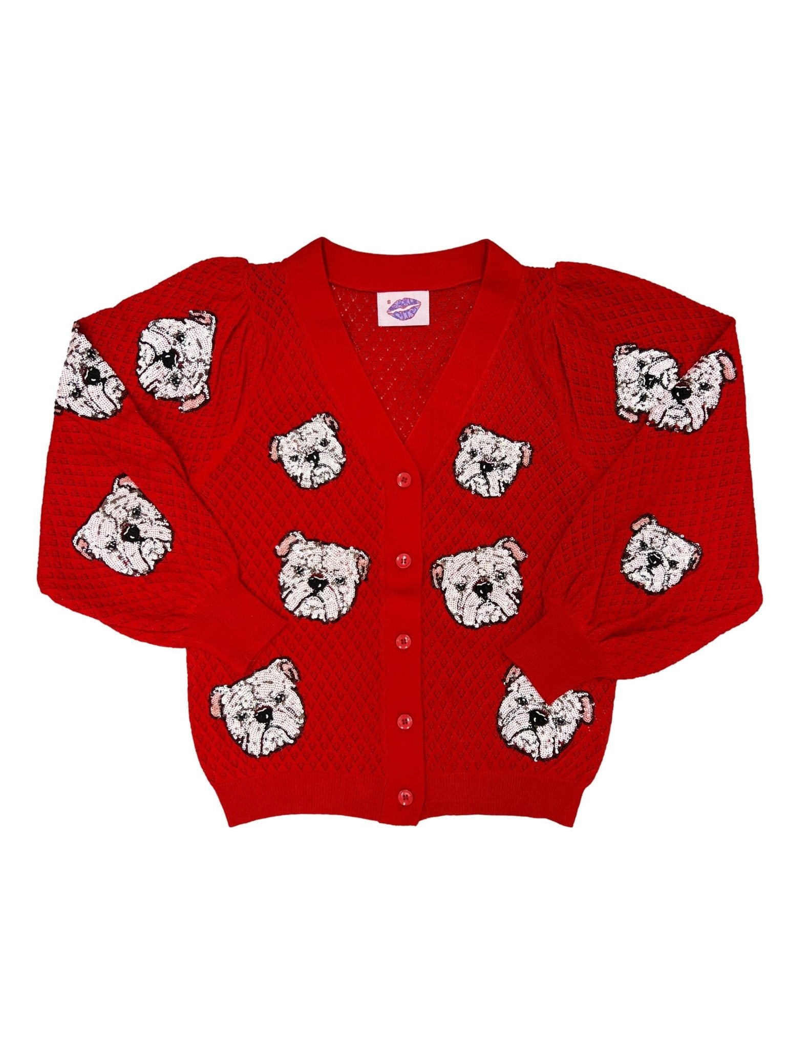 PERFECT PUFF CARDIGAN - BULLDOGS - Sparkle City Co