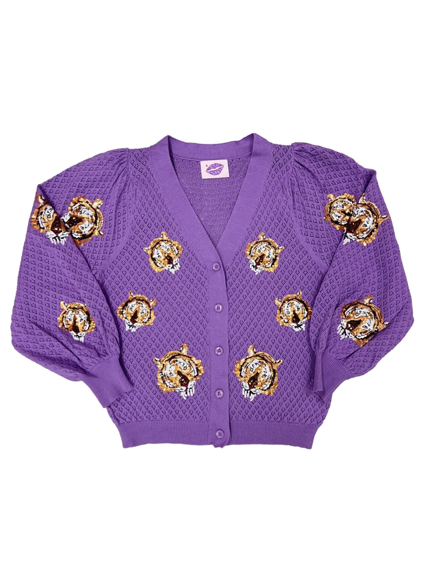Perfect Puff Cardigan Tigers - Sparkle City Co