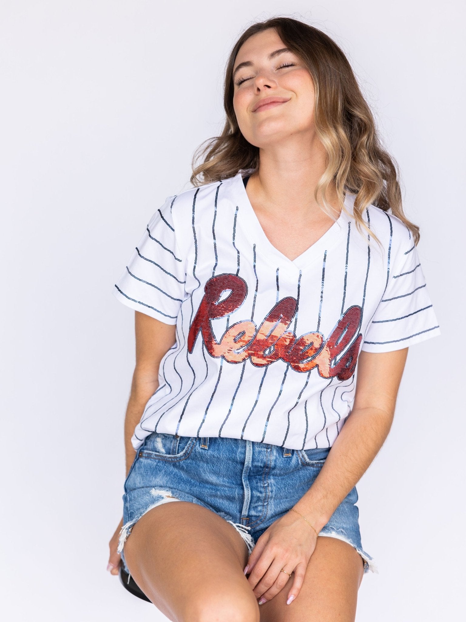 Pinstripe Rebels Baseball Slugger - Sparkle City Co