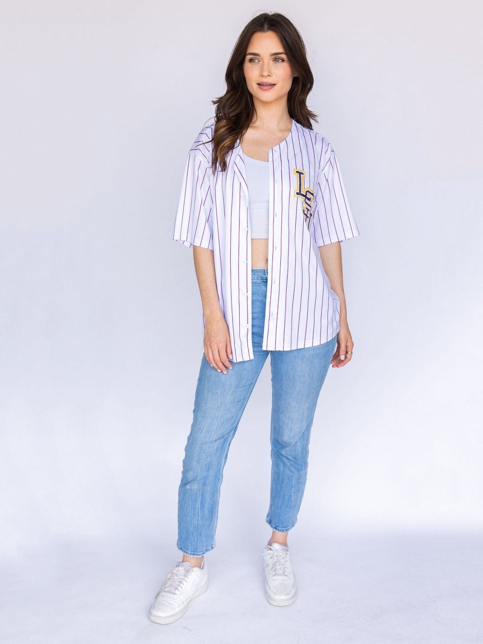 Pinstripe Uniform LSU - Sparkle City Co