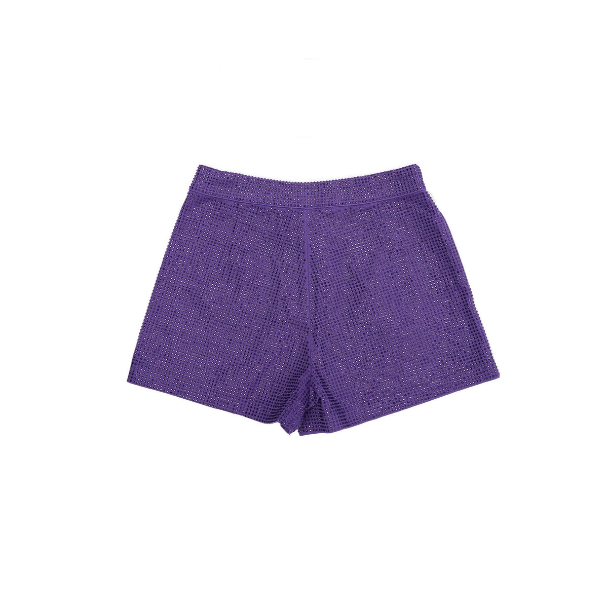 Purple Rhinestone Denim Shorts - Sparkle City Co