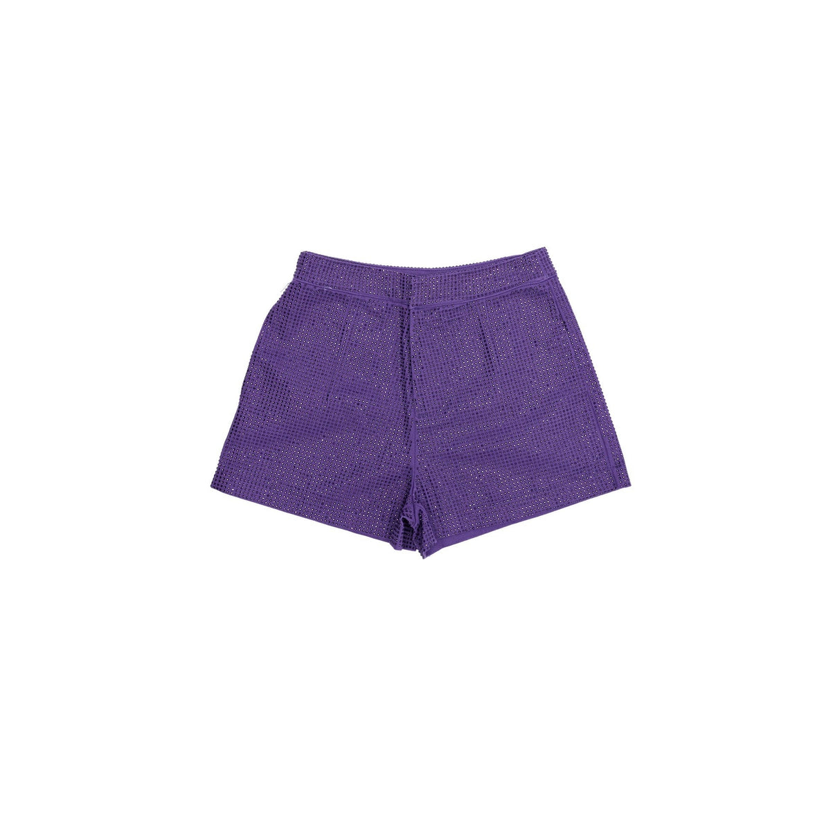 Purple Rhinestone Denim Shorts - Sparkle City Co