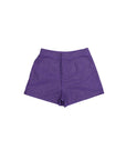 Purple Rhinestone Denim Shorts - Sparkle City Co