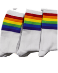 Rainbow Rhinestone Crew Socks - Sparkle City Co