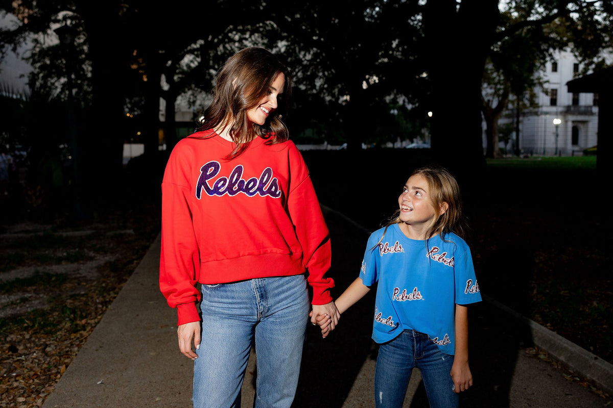 REBELS Red Sweatshirt - Sparkle City Co