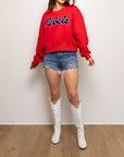 REBELS Red Sweatshirt - Sparkle City Co