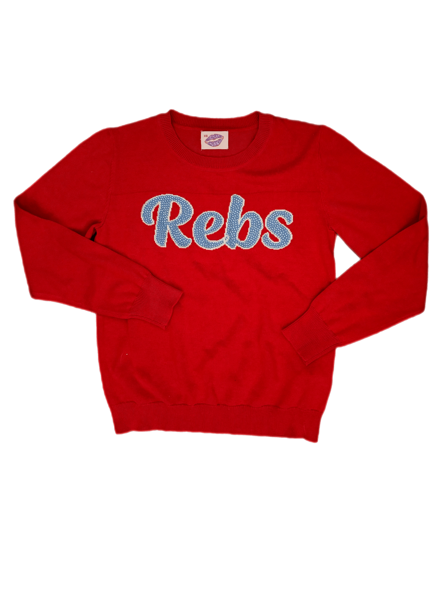REBS Red Crew Neck Sweater - Sparkle City Co