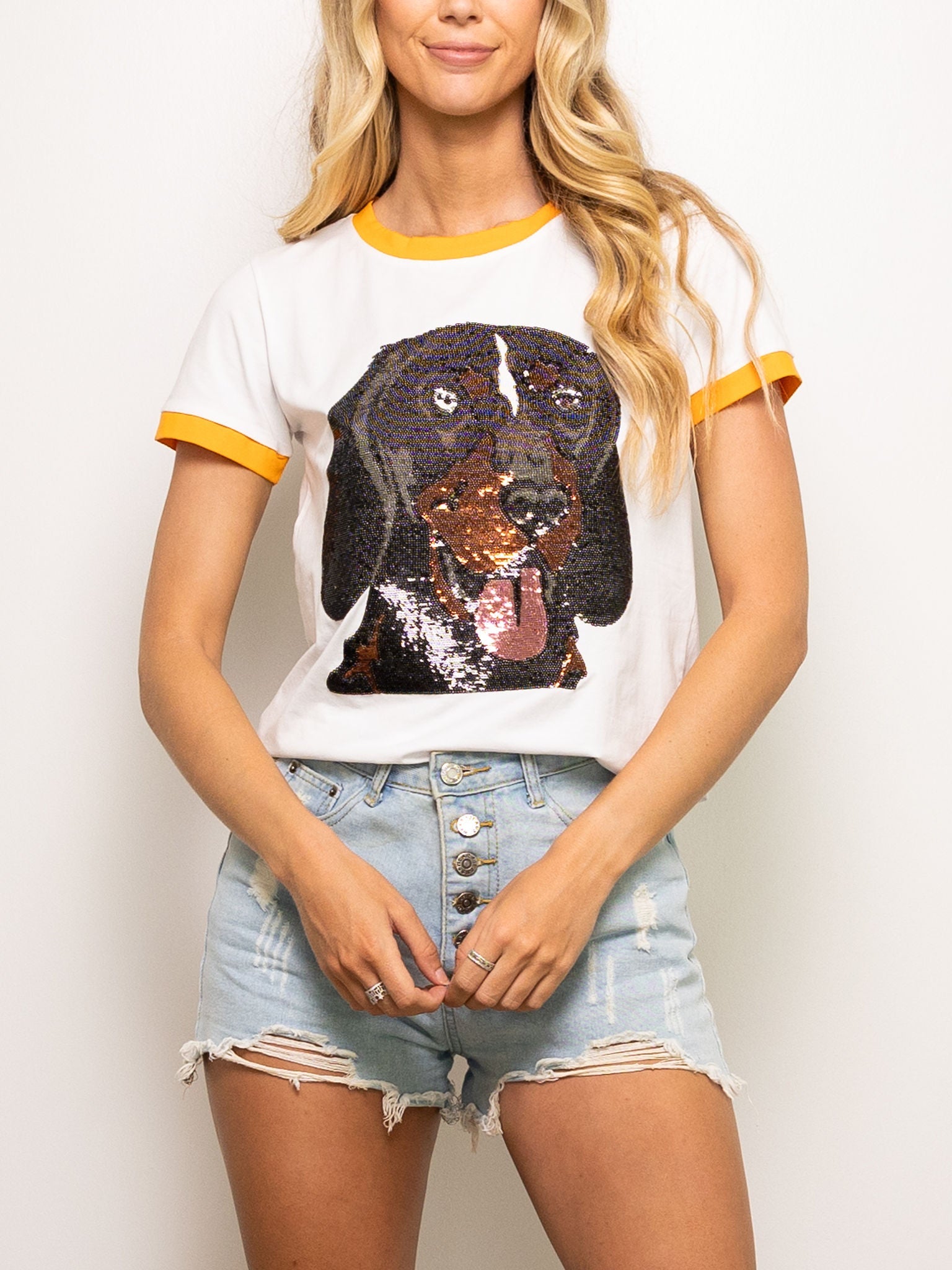 Ringer Smokey Head Tee - Sparkle City Co