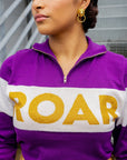ROAR Half Zip Middy Sweater - Sparkle City Co