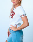 RTR White Jersey Tee - Sparkle City Co