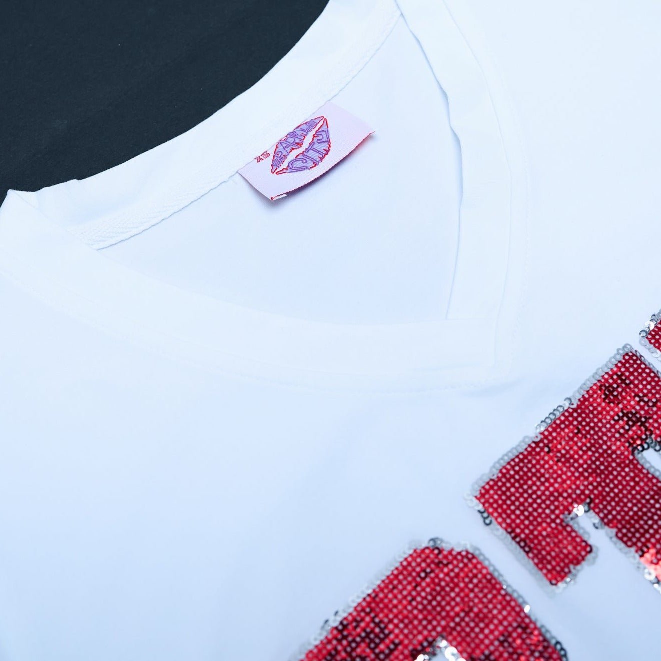 RTR White Jersey Tee - Sparkle City Co