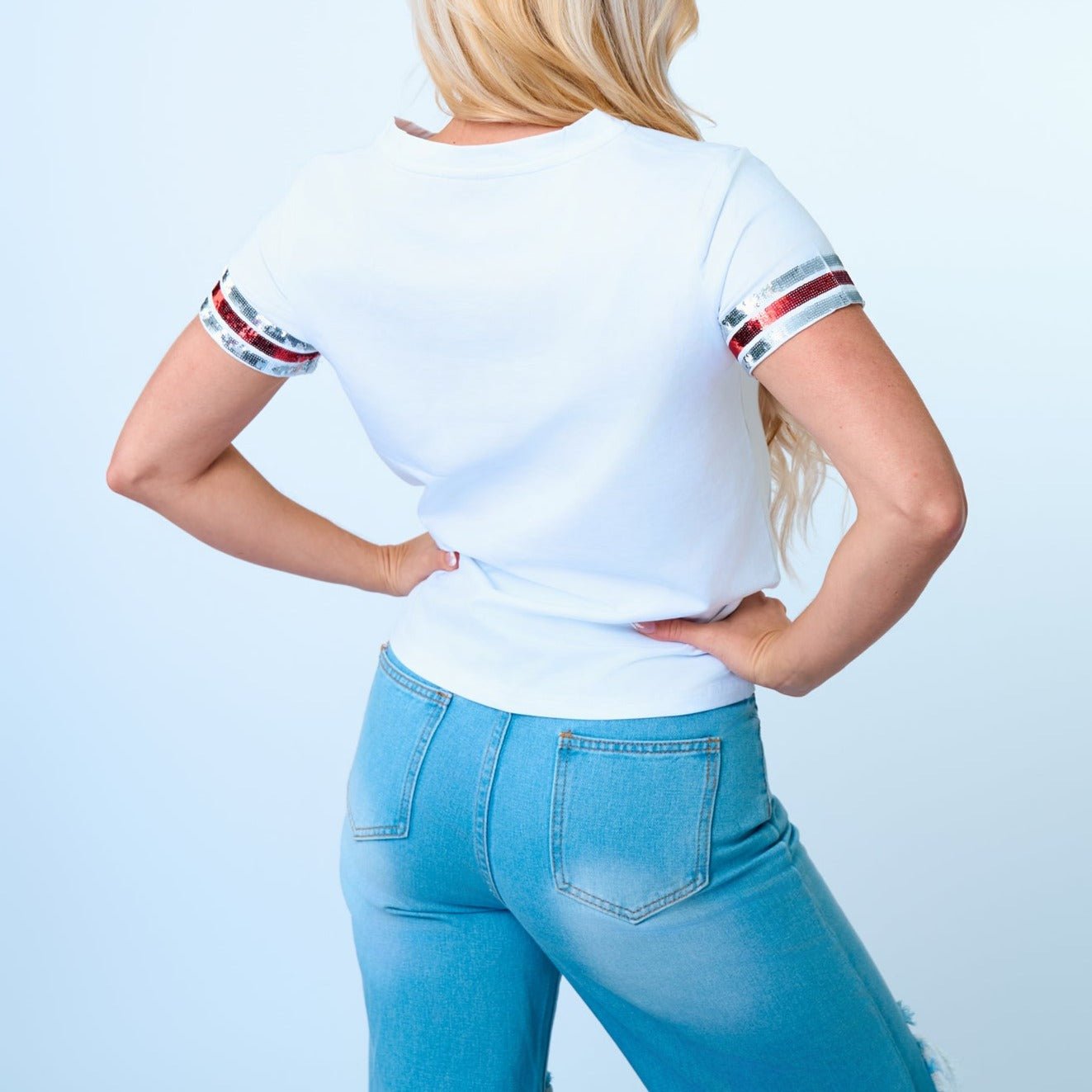 RTR White Jersey Tee - Sparkle City Co