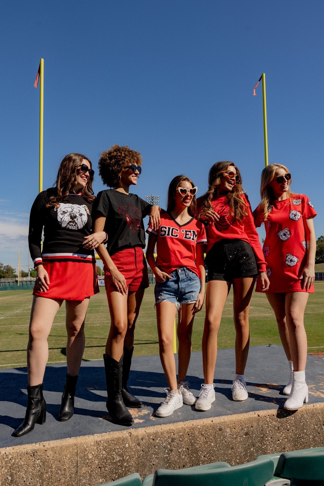 Sic 'Em Jersey Tee - Sparkle City Co