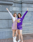 Sparkle Helmet Sweatshirt- LSU - Sparkle City Co