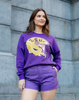 Sparkle Helmet Sweatshirt- LSU - Sparkle City Co
