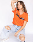 Sparkle Slugger AUBURN Orange Jersey Tee - Sparkle City Co