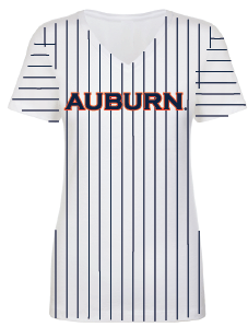 Sparkle Slugger Auburn Pinstripe Jersey Tee - Sparkle City Co