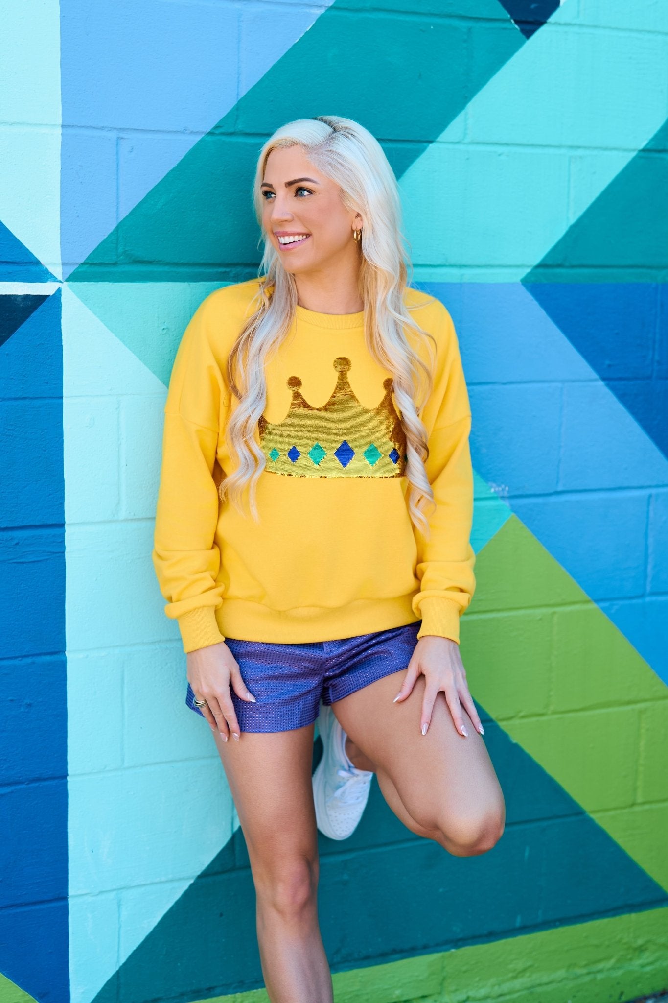 Stay Golden Crown Sweatshirt - Sparkle City Co