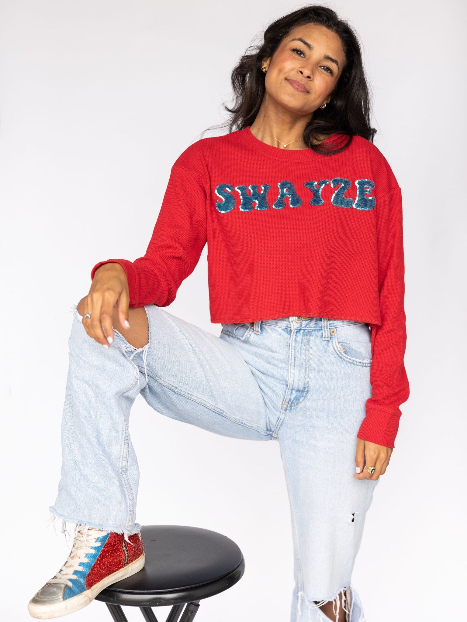 Swayze Waffle Crop - Sparkle City Co