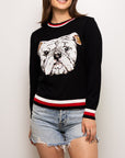 THIN KNIT BULLDOG SWEATER - Sparkle City Co