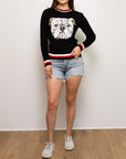 THIN KNIT BULLDOG SWEATER - Sparkle City Co