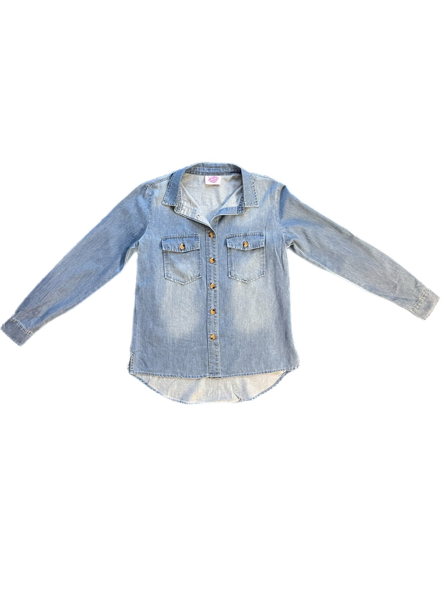 Tiger Denim Button Down - PRE - ORDER - Sparkle City Co