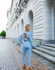 TIGER DENIM JUMPSUIT - Sparkle City Co